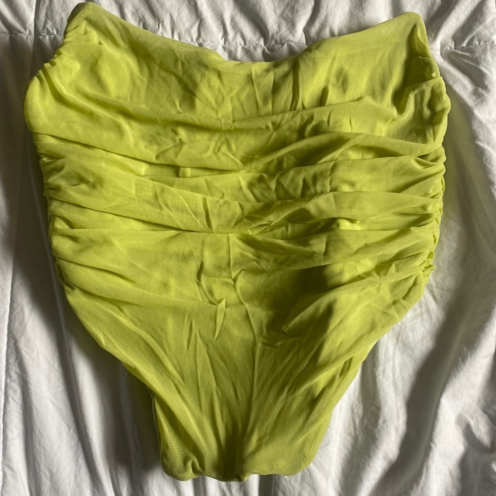 Lime green corset top! Brand: TIC TOC. Size: small!